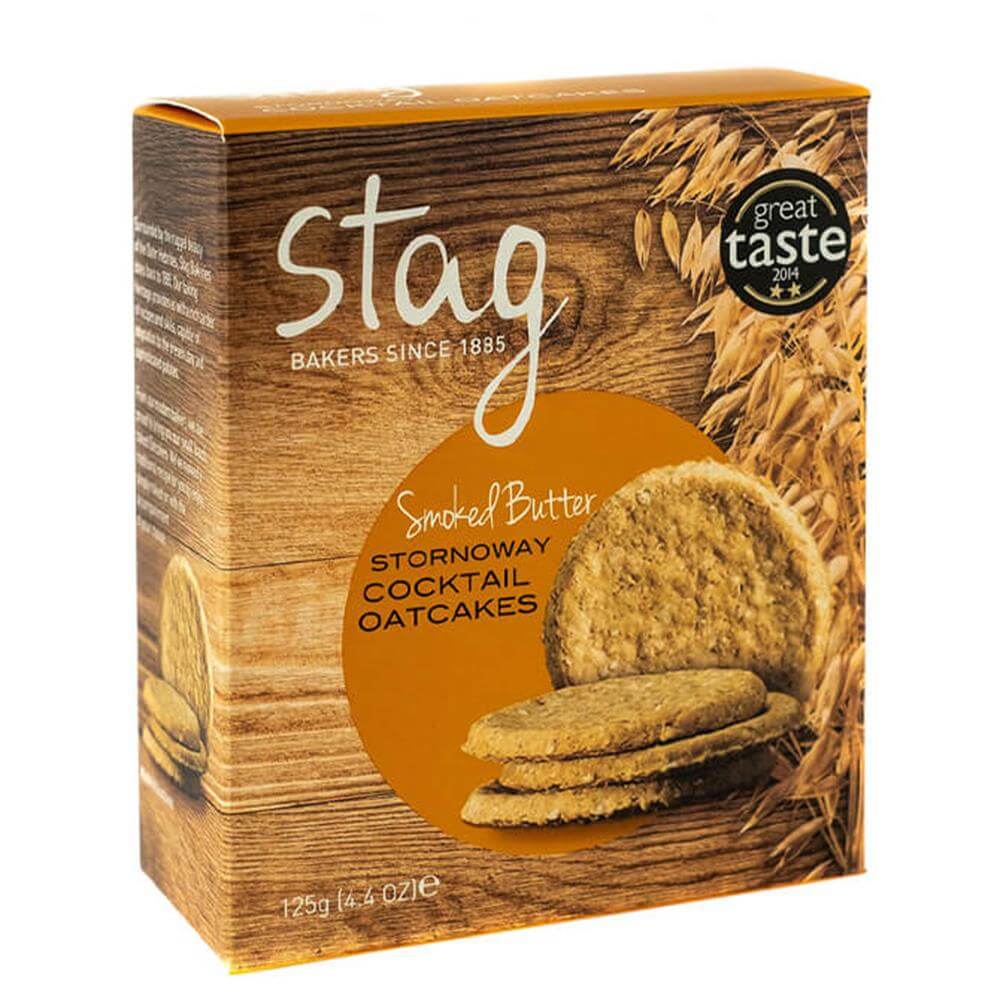 Stag Smoked Butter Stornoway Cocktail Oatcakes 125g